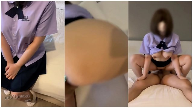 คลิปหลุดแตกในนักเรียนสาว! จัดหนักคาชุดนักเรียน กระแทกหีจนน้ำว่าวทะลักเต็มมดลูก - คลิปโป๊ | คลิปโป๊มาแรง.com